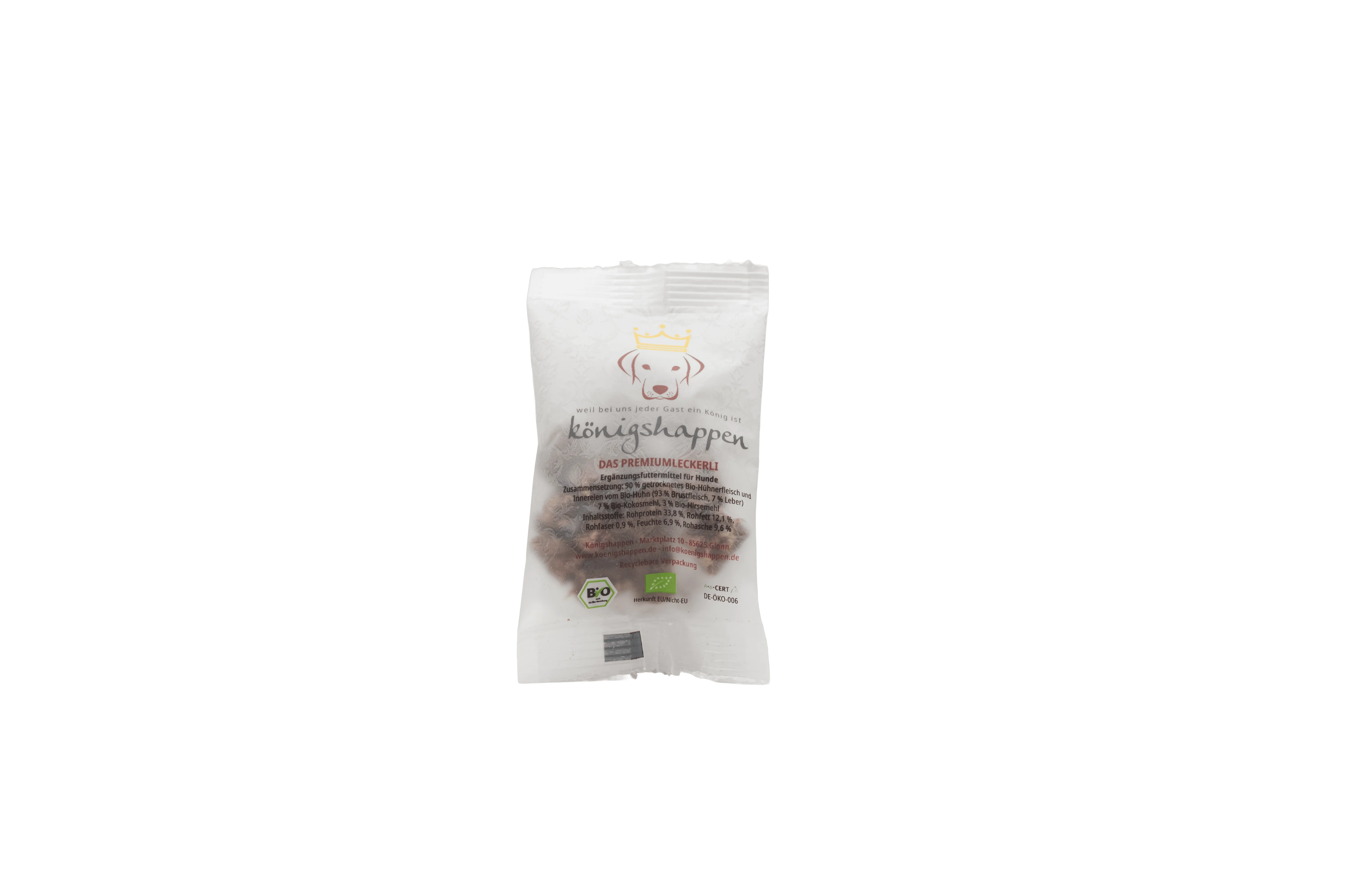 Bio-Hundeleckerli einzeln verpackt – 50 × 10 g — Einzeln verpackt für unterwegs